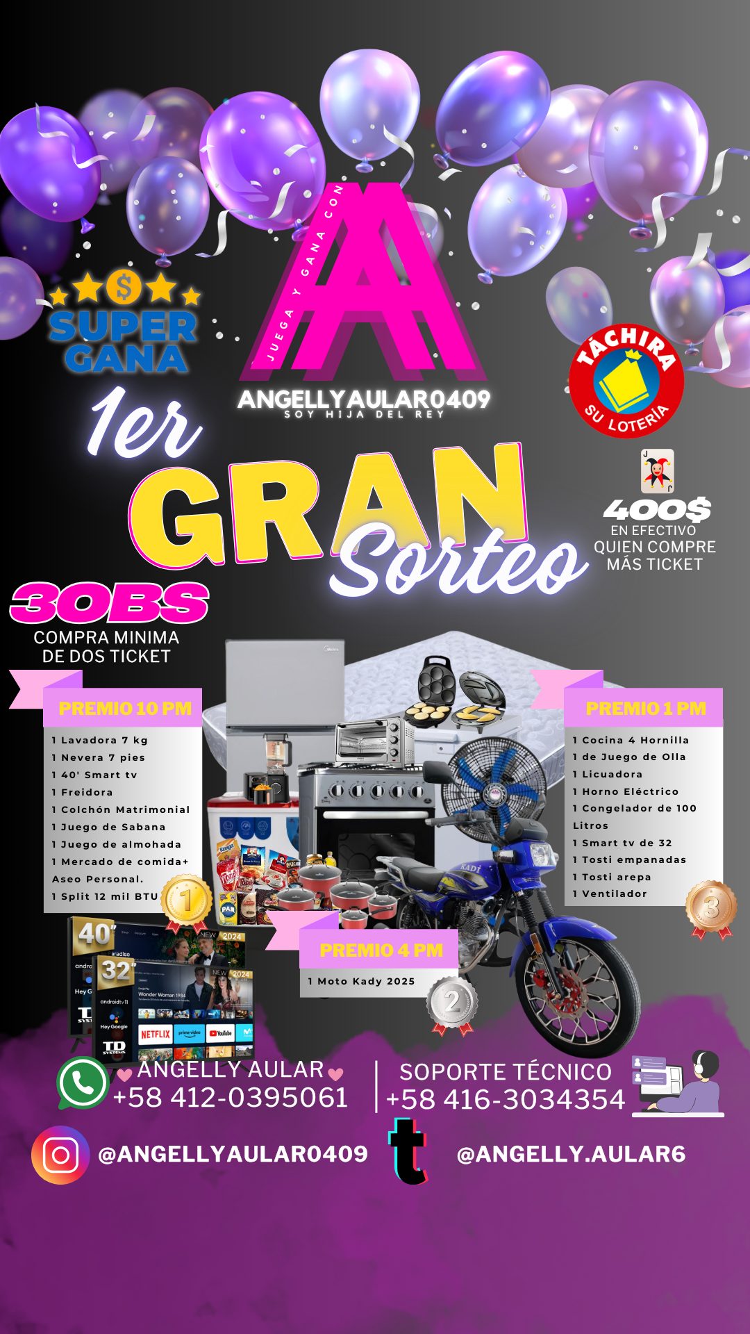 1er Gran Sorteo Gana con Angelly Aular